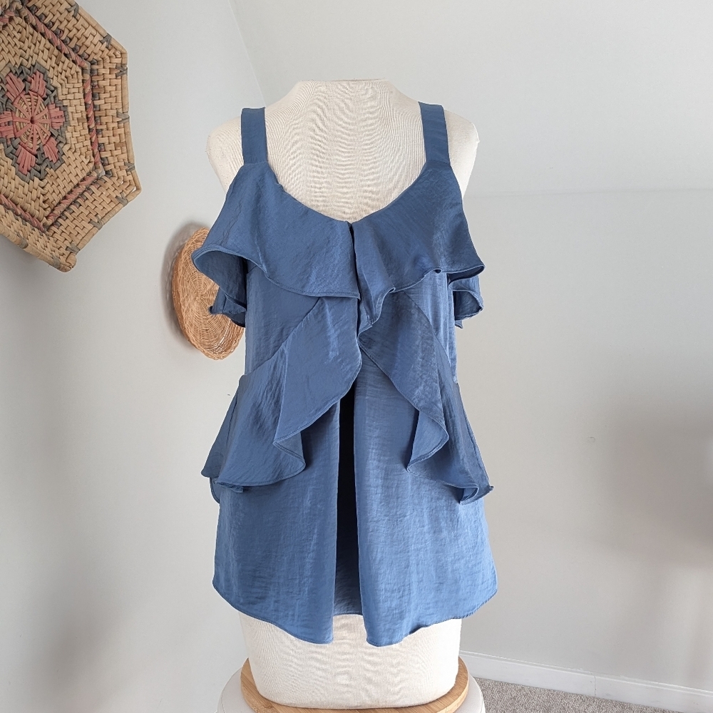 Michael Kors Hammered Satin Sleeveless Blouse